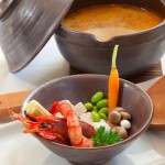 Chupe de gambas rojas con verduras y tofu - foto de Erik Mólgora